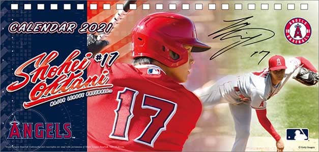 卓上　大谷翔平　２０２１年カレンダー