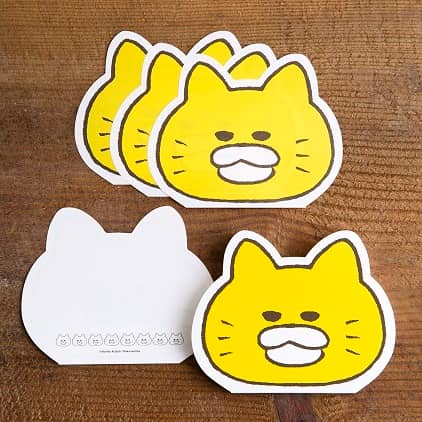 ノラネコぐんだん　ダイカットメモ　かお