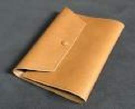 革製ブックカバー　キャメル（文庫サイズ）