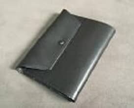 革製ブックカバー　黒（文庫サイズ）