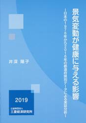 景気変動が健康に与える影響　日本の１９７６年から２０１６年の都道府県別データによる実証分析