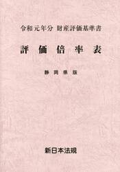 評価倍率表　財産評価基準書　令和元年分静岡県版