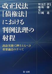 改正民法〈債権法〉における判例法理の射程　訴訟実務で押さえるべき重要論点のすべて