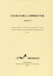 住民基本台帳人口移動報告年報　平成３０年