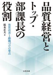 品質経営とトップ・部課長の役割　体質改善と動機づけの要点