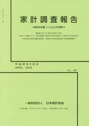 家計調査報告　平成３０年４月分