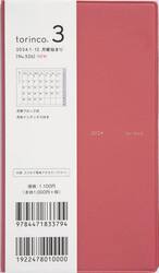 ｔｏｒｉｎｃｏ（Ｒ）　３（シグナルレッド）手帳判マンスリー　２０２４年１月始まり　Ｎｏ．５２６