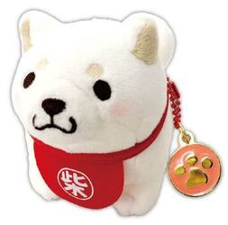 忠犬もちしばぬいぐるみＢＣチャームうめ
