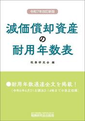 減価償却資産の耐用年数表