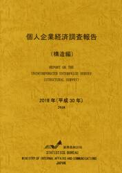 個人企業経済調査報告　平成３０年構造編