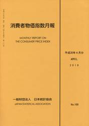 消費者物価指数月報　平成３０年４月分
