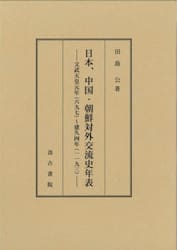日本、中国・朝鮮対外交流史年表　文武天皇元年（六九七）〜建久四年（一一九三）