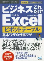 ビジネスこれだけ！Ｅｘｃｅｌピボットテーブル基本ワザ＆仕事ワザ　２０１６＆２０１３＆２０１０