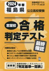 ’２４　春　福島県公立高校受験最終確認