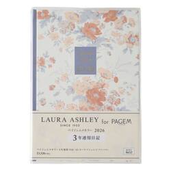 　ＰＡＧＥＭ　ｂｙ　ＮＯＬＴＹ　ペイジェムメモリー３年連用（日記）Ａ５ローラアシュレイ（アランデル）［８６３２］　２０２６年１月始まり