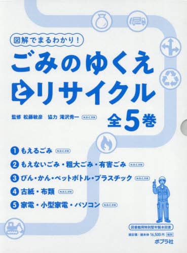 図解でまるわかり！ごみのゆくえとリサイクル 5巻セット/松藤