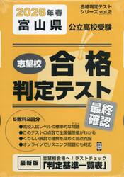 ’２６　春　富山県公立高校受験最終確認