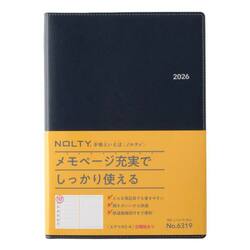 　ウィークリー　ＮＯＬＴＹ（ノルティ）　エクリＡ５−４日曜始まり（ダークネイビー）［６３１９］　２０２６年１月始まり