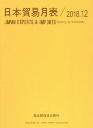 日本貿易月表　国別品別　２０１８．１２