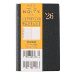 ウィークリー　ＮＯＬＴＹ（ノルティ）　能率手帳ライツ４小型版（黒）［１１６１］　２０２６年１月始まり